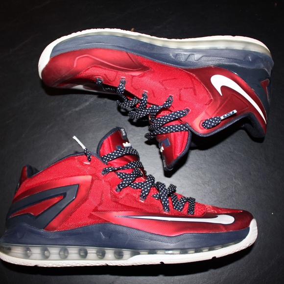 Nike Max LeBron 11 Low Independence Day 642849-614 - Picture 2 of 6